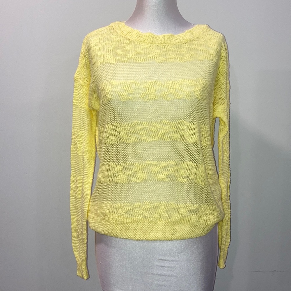 NWT Design History Canary Yellow Sweater